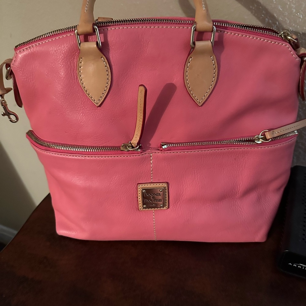 Dooney and Bourke bubblegum pink (no strap) there are spots here and there l@@k! - Picture 6 of 13